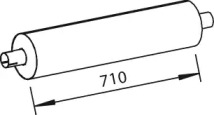 Средний / конечный глушитель ОГ DINEX 28432