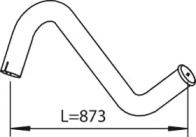 Труба выхлопного газа DINEX 28641