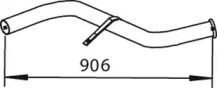 Труба выхлопного газа DINEX 28653