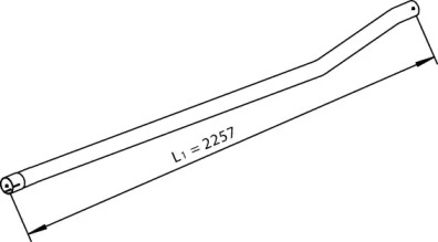 Труба выхлопного газа DINEX 28708