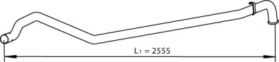 Труба выхлопного газа DINEX 28712