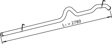Труба выхлопного газа DINEX 28779