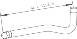 Труба выхлопного газа DINEX 28793