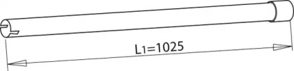 Труба выхлопного газа DINEX 50608
