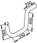 Труба выхлопного газа DINEX 51208