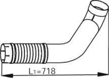 Труба выхлопного газа DINEX 53124