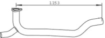 Труба выхлопного газа DINEX 53290