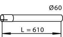 Труба выхлопного газа DINEX 53701