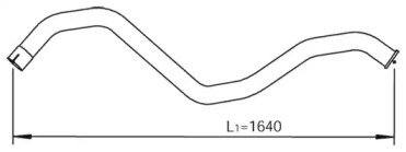 Труба выхлопного газа DINEX 53743