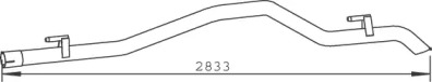 Труба выхлопного газа DINEX 53799