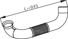 Труба выхлопного газа DINEX 54193