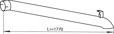 Труба выхлопного газа DINEX 54669