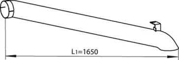 Труба выхлопного газа DINEX 54670