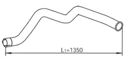 Труба выхлопного газа DINEX 54694