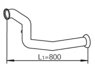 Труба выхлопного газа DINEX 56129