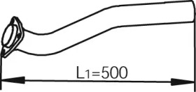 Труба выхлопного газа DINEX 62115