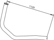 Труба выхлопного газа DINEX 64157