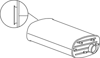 Средний / конечный глушитель ОГ DINEX 64367