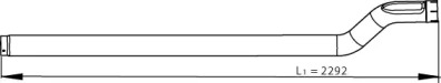 Труба выхлопного газа DINEX 64536