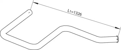 Труба выхлопного газа DINEX 64661