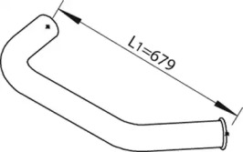Труба выхлопного газа DINEX 64662