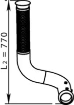 Труба выхлопного газа DINEX 66123