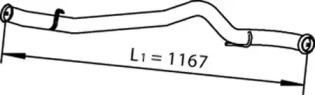 Труба выхлопного газа DINEX 66507