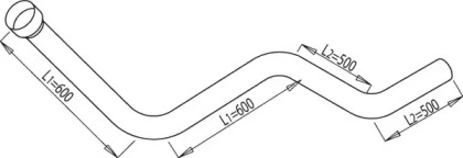 Труба выхлопного газа DINEX 68167