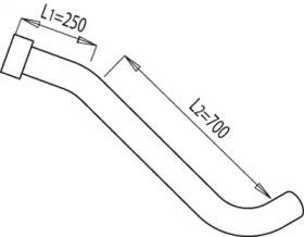 Труба выхлопного газа DINEX 68168