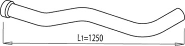 Труба выхлопного газа DINEX 68172