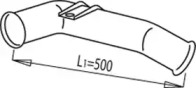 Труба выхлопного газа DINEX 68257