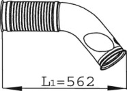 Труба выхлопного газа DINEX 68278