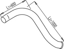 Труба выхлопного газа DINEX 68623