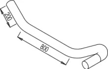 Труба выхлопного газа DINEX 68635