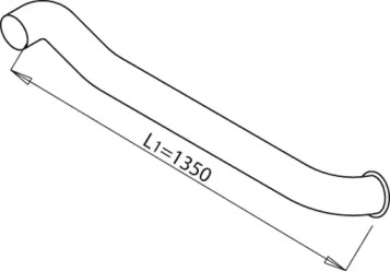Труба выхлопного газа DINEX 68675
