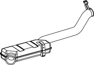 Глушитель выхлопных газов конечный DINEX 68718