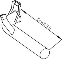 Труба выхлопного газа DINEX 68761