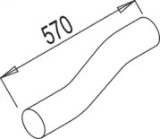 Труба выхлопного газа DINEX 80194