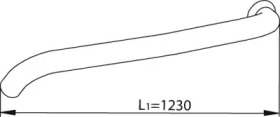 Труба выхлопного газа DINEX 82602