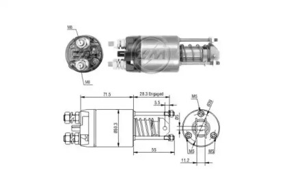 Тяговое реле, стартер ERA 227605