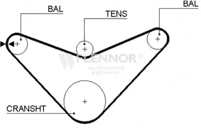 Ремень FLENNOR 4124V