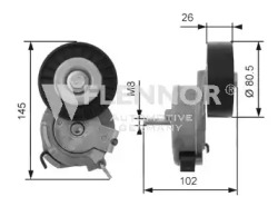 Натяжной ролик, поликлиновойремень FLENNOR FS99486