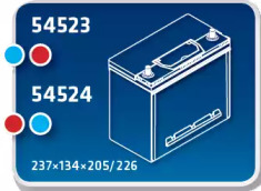 Стартерная аккумуляторная батарея IPSA TMA45AL