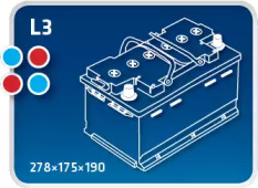 Стартерная аккумуляторная батарея IPSA TMSG70