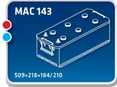 Стартерная аккумуляторная батарея IPSA TPT143