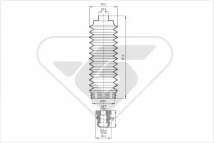 Пылезащитный комплект, амортизатор HUTCHINSON KP094