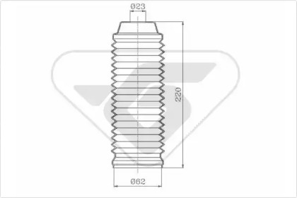 Пылезащитный комплект, амортизатор HUTCHINSON KP101