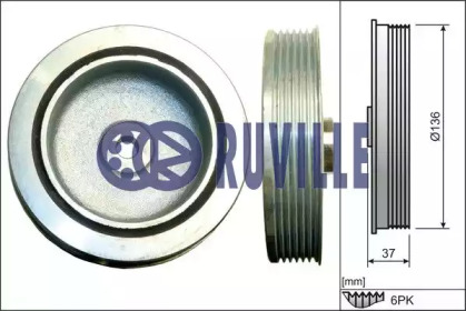 Ременный шкив RUVILLE 515504