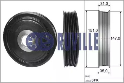 Ременный шкив RUVILLE 515515