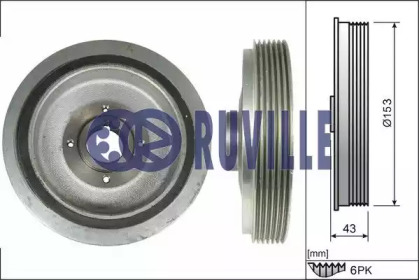 Ременный шкив RUVILLE 515901